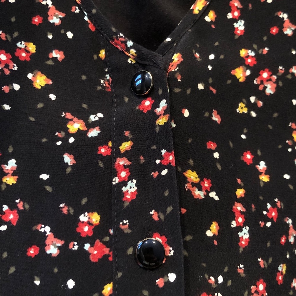 Madewell Sezane Ella Silk mini dress Small Floral ditsy - Picture 6 of 7